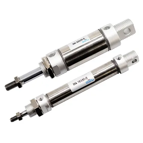 Air cylinders and pneumatic drives for woodworking machines.