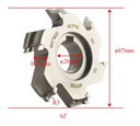 Trim Cutters for CEHISA Edge Banding Machine, Others, 20mm Bore, Straight, 3mm Radius (2pc Set)