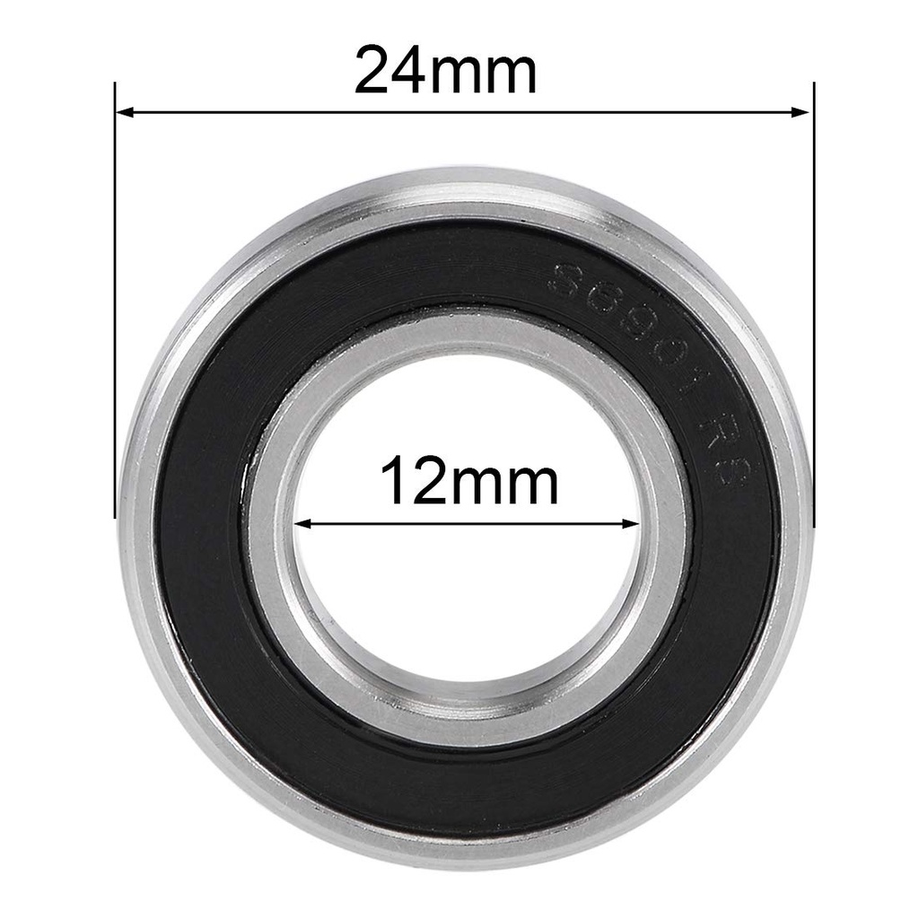 Cantek Edgebander Bearing, 12mm x 24mm x 6mm, (BB690104), image 4