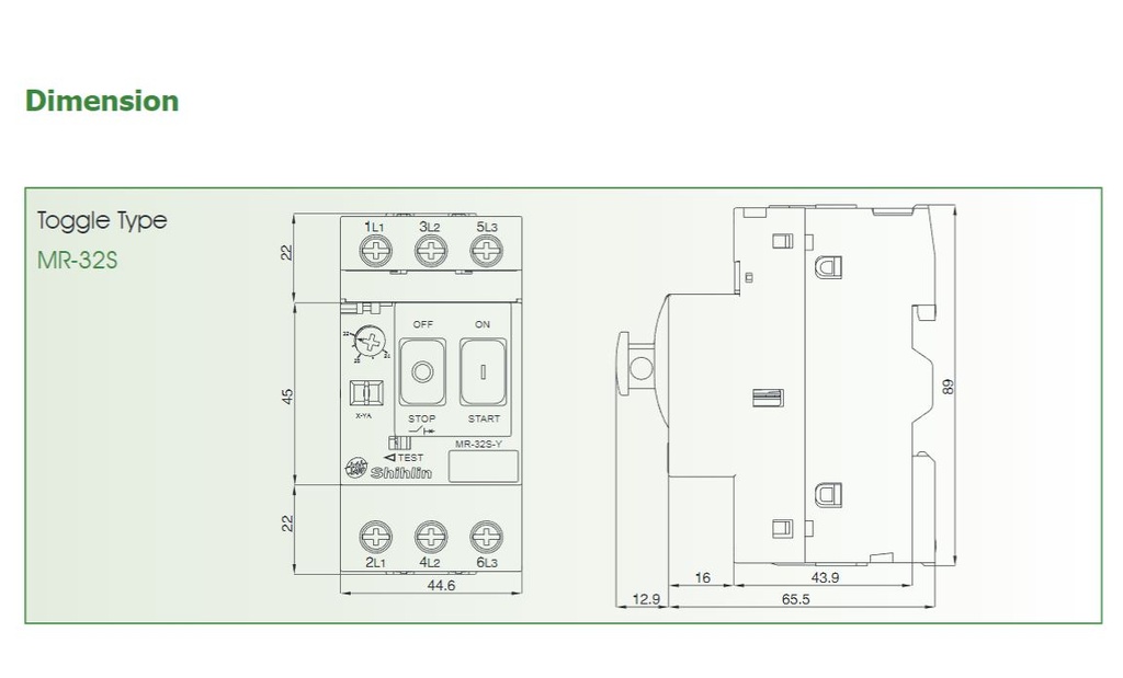 Motor Circuit Breaker For Bandit 3|2 Edgebander, (QM3)