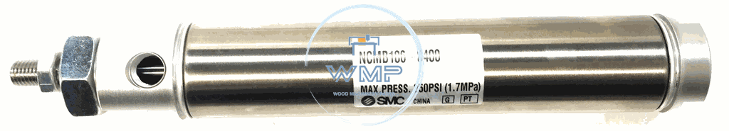 Air Cylinder, SMC, 1.0625" Bore, 6" Stroke, NMC Series NCMB106-0400