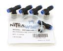 (1) 1/4" male BSPT to (2) 5/32" pneumatic push-to-connect fitting package, male, T, rotating