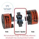 Jaw Coupling Spider, LoveJoy, L070, 1-3/8" OD, 0.42" Thick
