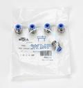 (5) 6mm tube to 1/4" male BSPP pneumatic push-to-connect fitting, straight