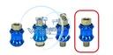Slide Valve, Hand Slide Flow Control, 1/4" NPT Thread, Aluminum