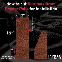 Sandpaper, 3" Ready-to-Wrap Roll, for Woodtek, Jet, & Performax 25" Drum Sanders