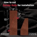 Sandpaper, 3" Ready-to-Wrap Roll, for Woodtek, Jet, & Performax 25" Drum Sanders