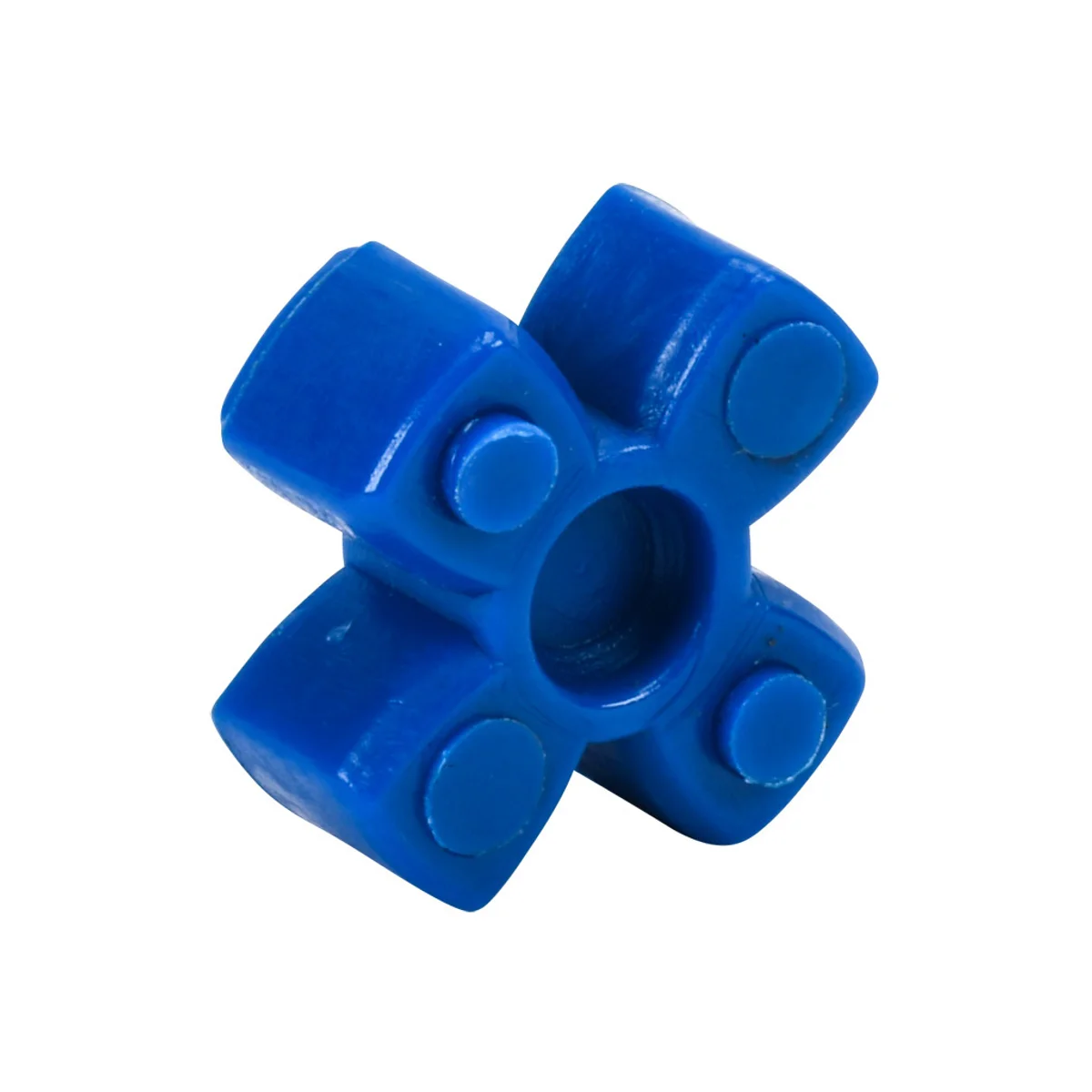 Sung-Il Machinery drive coupling spider, jaw type, size 20, thermoplastic polyurethane, 98A durometer. For use with SJC-20C series hubs. - Image 1