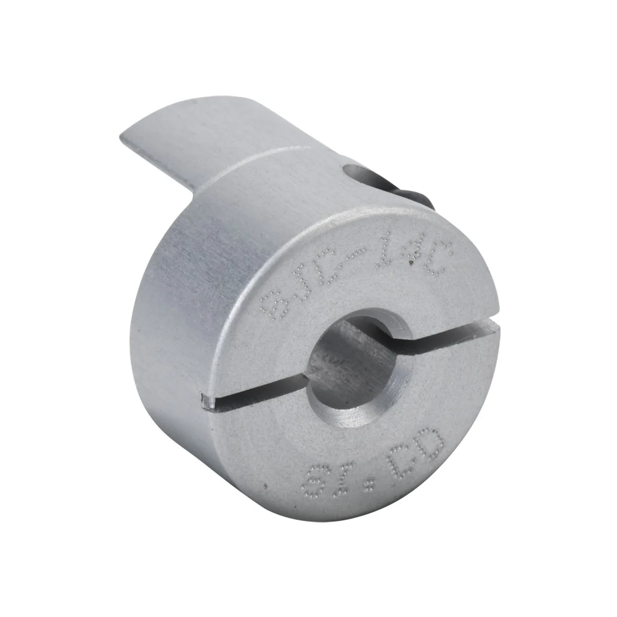 Sung-Il Machinery drive coupling hub, jaw type, aluminum alloy, clamp, size 14, 4mm bore. Requires SJC-14 series spiders. - Image 1