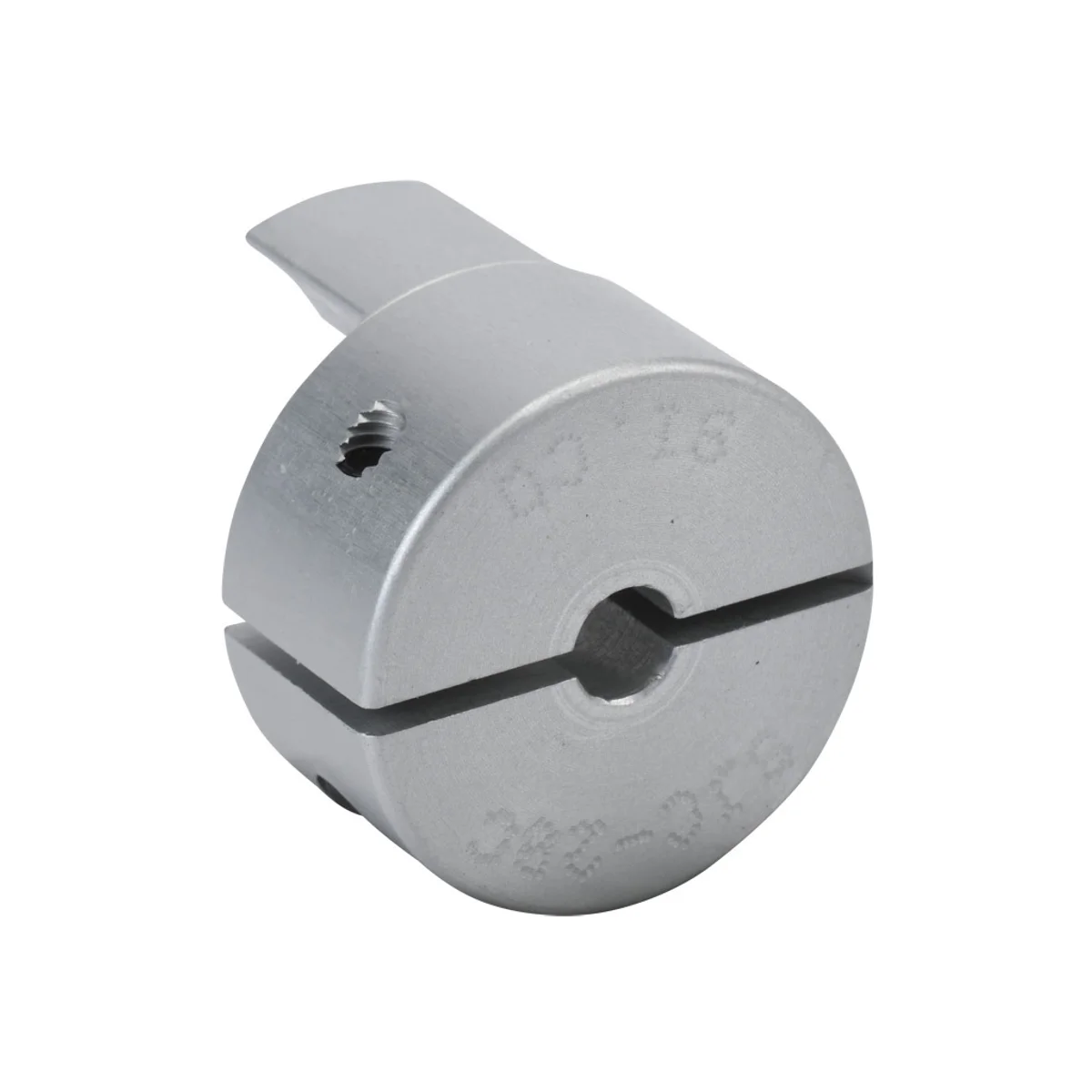 Sung-Il Machinery drive coupling hub, jaw type, aluminum alloy, clamp, size 20, 4mm bore. Requires SJC-20 series spiders. - Image 1