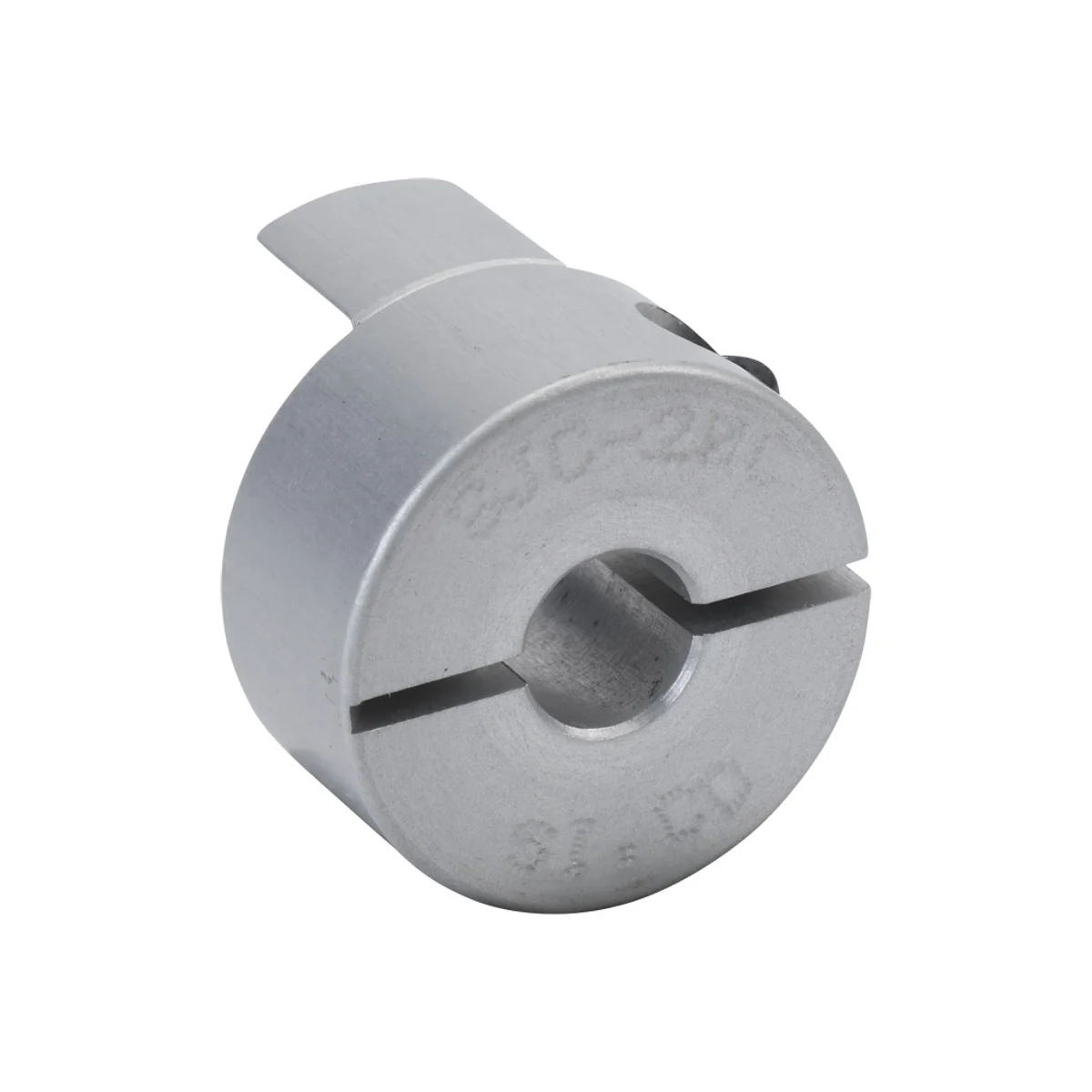 Sung-Il Machinery drive coupling hub, jaw type, aluminum alloy, clamp, size 20, 1/4in bore. Requires SJC-20 series spiders. - Image 1