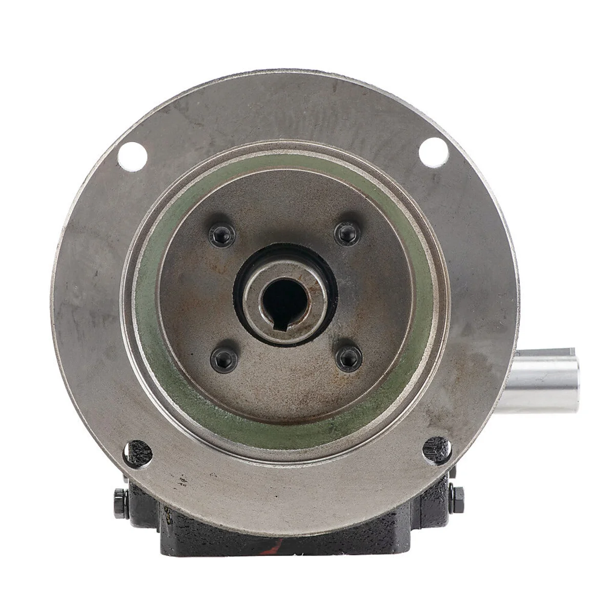 IronHorse heavy-duty worm gearbox, 5:1 ratio, NEMA 56C input, right hand, 0.875in diameter output shaft, nominal 2.83hp at 1.0 SF, 499 lb-in mechanical output torque, 1-3/4in center distance, cast iron housing, tapped-base mount. - Image 3