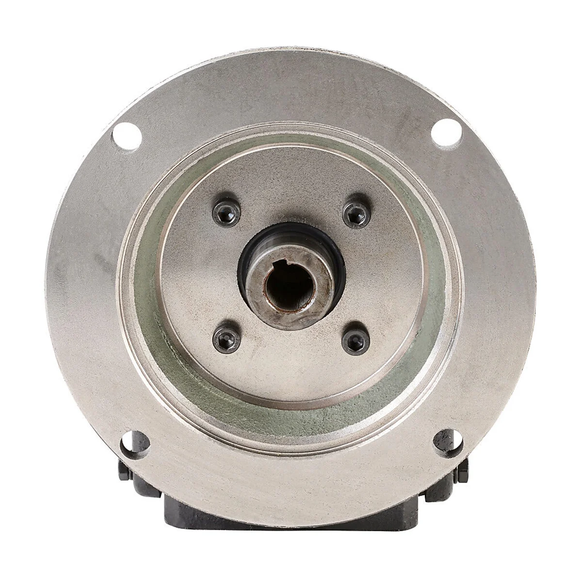 IronHorse heavy-duty worm gearbox, 10:1 ratio, NEMA 56C input, hollow, 1in diameter output shaft, nominal 1.57hp at 1.0 SF, 515 lb-in mechanical output torque, 1-3/4in center distance, cast iron housing, tapped-base mount. - Image 2