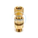 Slide Valve, Hand Slide Flow Control, 1/4" NPT Thread, Brass, Fost-Air 3W250, A86