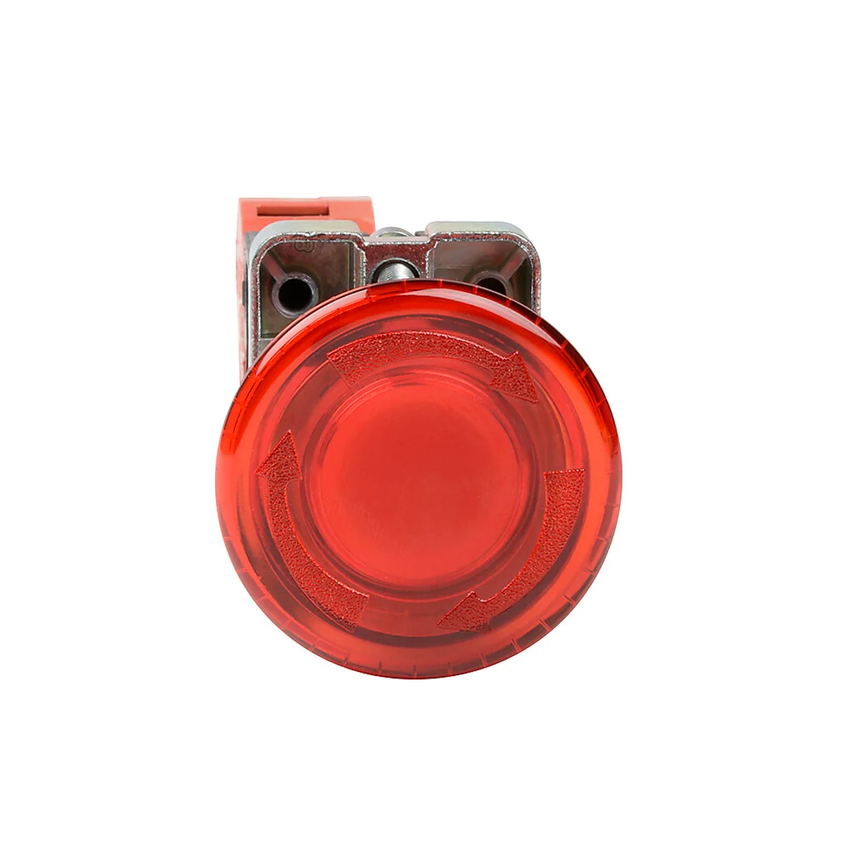 Pushbutton, LED illuminated, 22mm, twist-to-release, 24 VAC/VDC, (GCX1226-24L) - Image 2