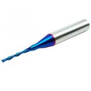 Router Bit, Down Cut, 1/16" Cutting Dia., 1/4" Shank, Solid Carbide with Nano Blue Coating - Image 3