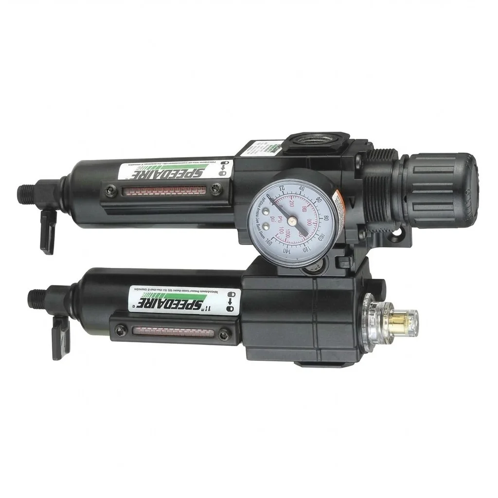Speedaire Air Filter/Regulator/Lubricator, 3/8 In. NPT, 51 Cfm, 250 Psi 7D690, (7D690) - Image 2