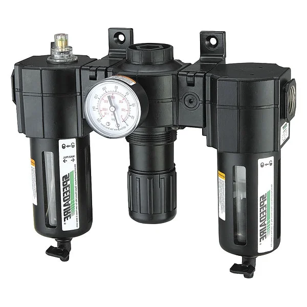 Speedaire Air Filter/Regulator/Lubricator, 3/4 Inch NPT, 186 CFM, 150 PSI, (7D745) - Image 2