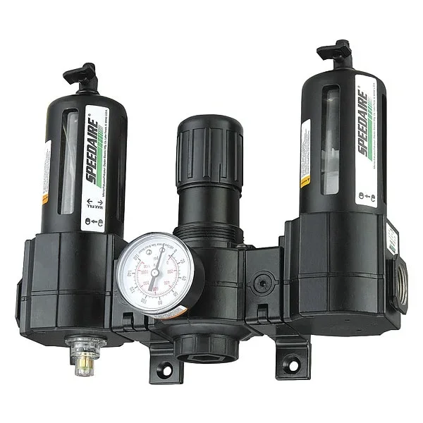 Speedaire Air Filter/Regulator/Lubricator, 3/4 Inch NPT, 186 CFM, 150 PSI, (7D745) - Image 4