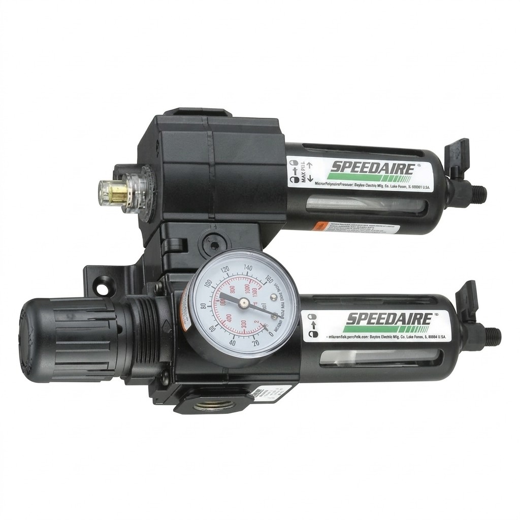 Speedaire Air Filter/Regulator/Lubricator, 1/2 Inch NPT, 60 Cfm, 150 PSI, (7D709) - Image 3