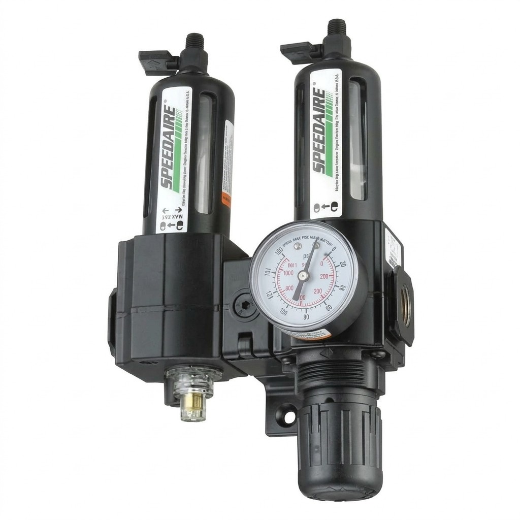 Speedaire Air Filter/Regulator/Lubricator, 1/2 Inch NPT, 60 Cfm, 150 PSI, (7D709) - Image 5