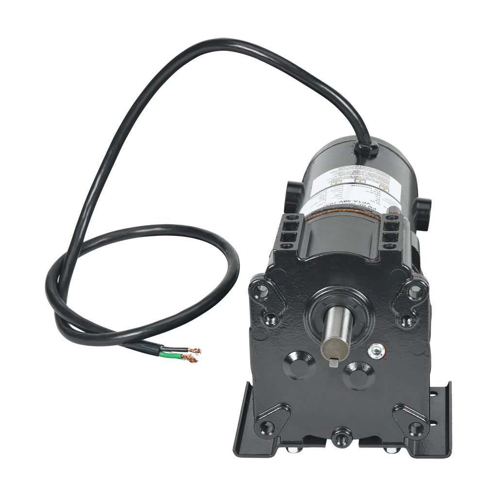 IronHorse VP1 series parallel shaft DC gear motor, 1/8hp, 90 VDC, 32rpm, 220 lb-in full load torque, 1.5 FLA, 58:1 ratio, 5/8in shaft diameter.