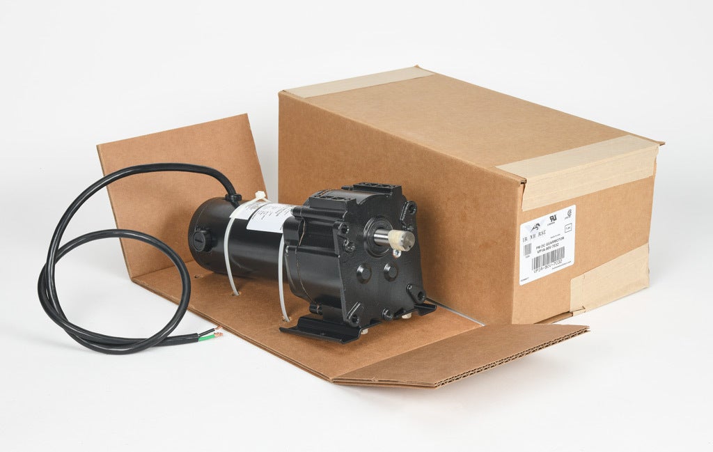 IronHorse VP1 series parallel shaft DC gear motor, 1/8hp, 90 VDC, 32rpm, 220 lb-in full load torque, 1.5 FLA, 58:1 ratio, 5/8in shaft diameter.