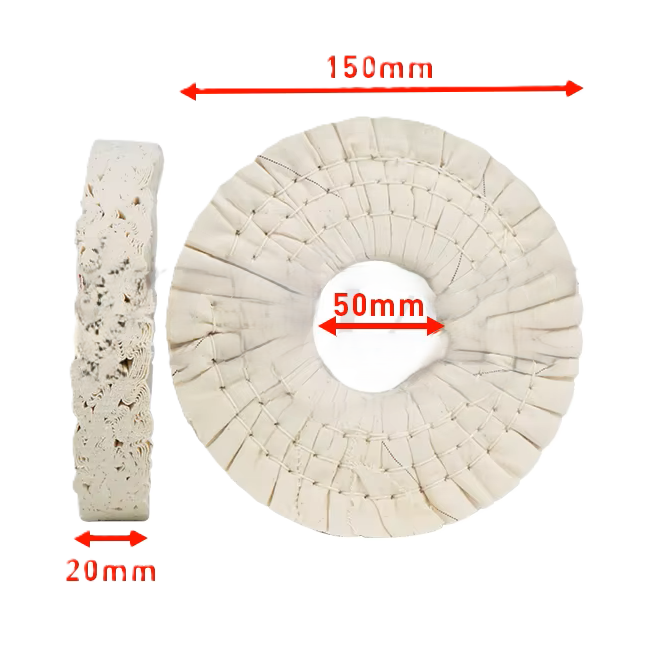 Premium Cotton Buffing Wheel For Homag SCM, Other Edgebanders, 150*50*20mm, (4005150014)