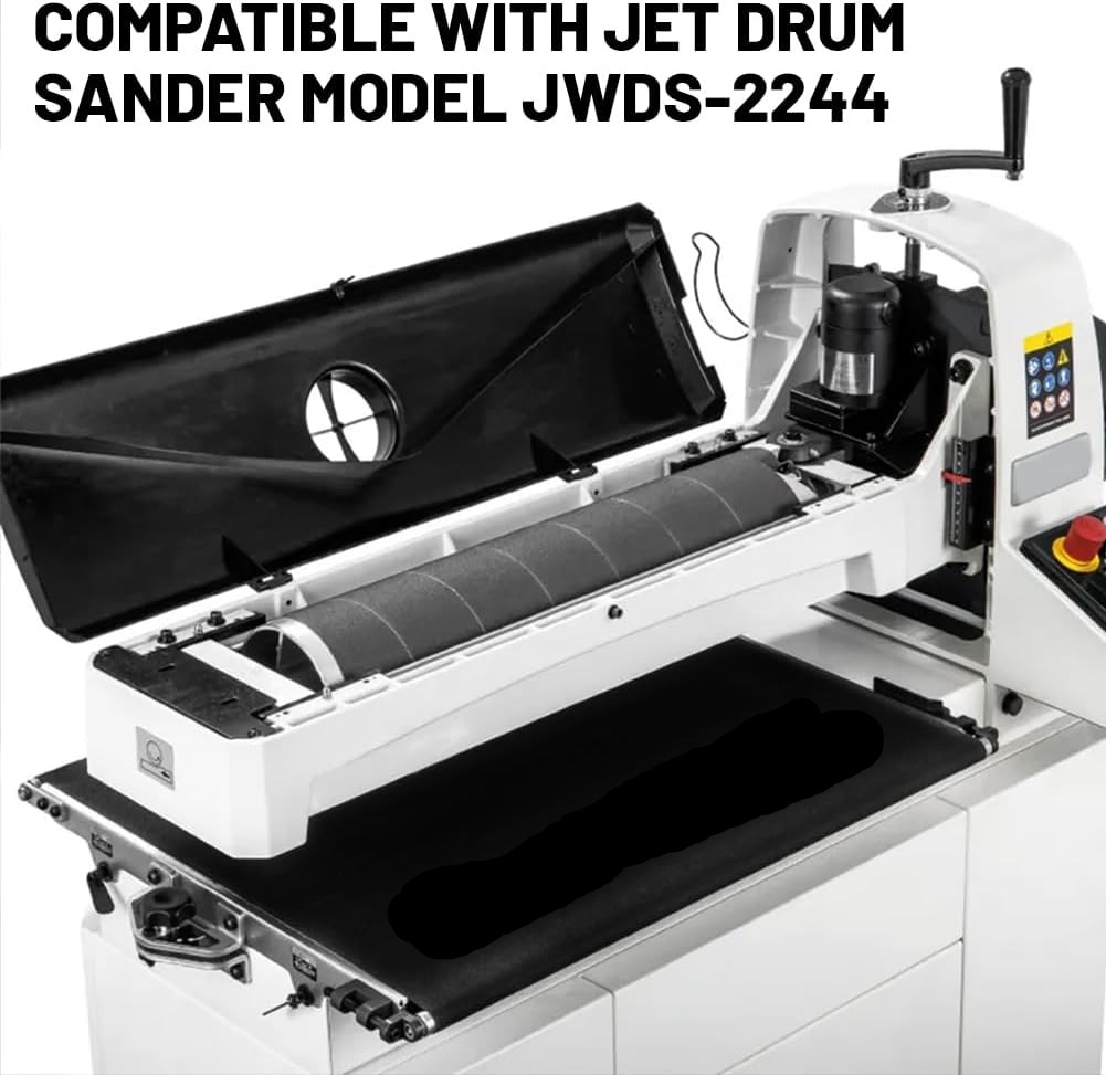 JET JWDS-2244 Drum Sander Conveyor Feed Belt, Silicon Carbide, 22-3/8" x 44", 100 Grit - Image 4