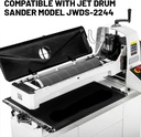 JET JWDS-2244 Drum Sander Conveyor Feed Belt, Silicon Carbide, 22-3/8" x 44", 100 Grit - Image 4