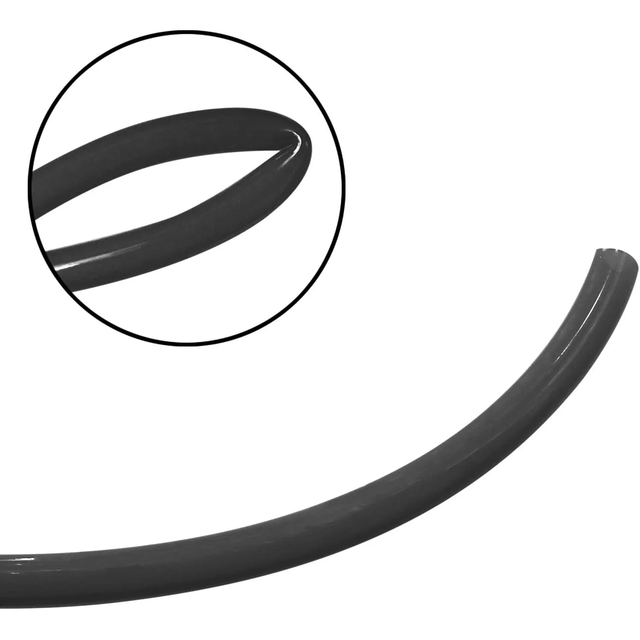 Pneumatic Tubing, Air Line, Air Hose, Polyurethane, Black, 1/2 Inch O.D., .328 Inch I.D., (100ft Package) - Image 3