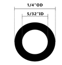 Pneumatic Tubing, Air Line, Air Hose, Polyurethane, Black, 1/4 Inch O.D., .156 Inch I.D., (100ft Package) - Image 1