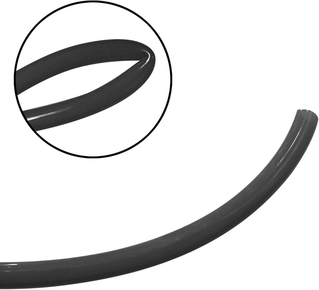 Pneumatic Tubing, Air Line, Air Hose, Polyurethane, Black, 1/4 Inch O.D., .156 Inch I.D., (100ft Package) - Image 3