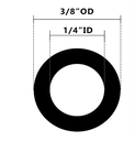 Pneumatic Tubing, Air Line, Air Hose, Polyurethane, Black, 3/8 Inch O.D, .25 Inch I.D., (100ft Package) - Image 1