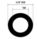 Pneumatic Tubing, Air Line, Air Hose, Polyurethane, Black, 1/8 Inch O.D, .062 Inch I.D., (100ft Package) - Image 1
