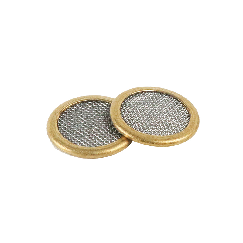 Homag Weeke, CNC Vacuum Pod Brass Filter Screen, 15mm Dia x .08mm