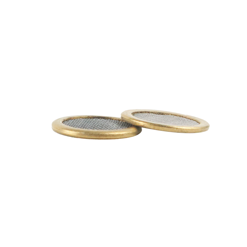 Homag Weeke, CNC Vacuum Pod Brass Filter Screen, 15mm Dia x .08mm