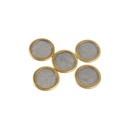 Homag Weeke, CNC Vacuum Pod Brass Filter Screen, 15mm Dia x .08mm