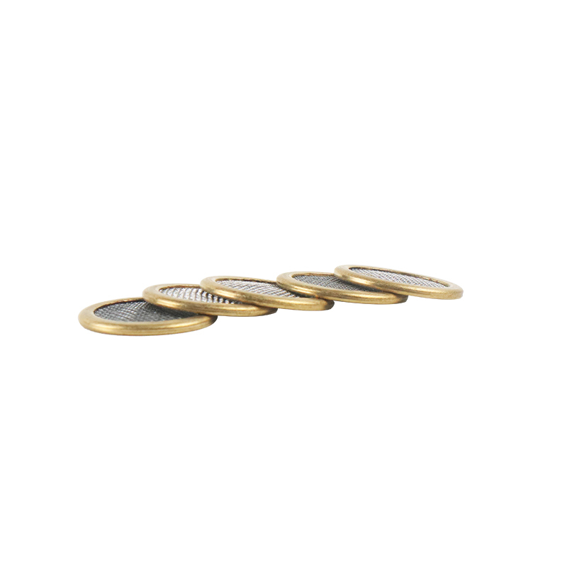 Homag Weeke, CNC Vacuum Pod Brass Filter Screen, 15mm Dia x .08mm