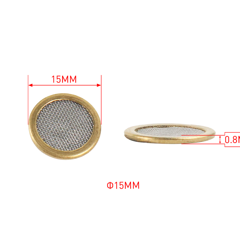 Homag Weeke, CNC Vacuum Pod Brass Filter Screen, 15mm Dia x .08mm