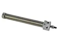 AirTAC Roundline Mini Pneumatic Cylinder 1-3/4" bore, 19" stroke, NPT thread - Image 1