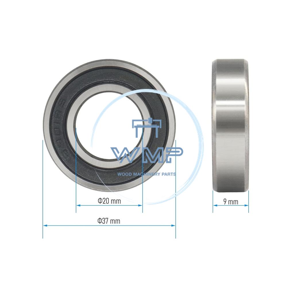 Cantek Edgebander Bearing, 20mm x 37mm x 9mm, (BB690404)