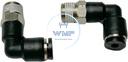 1/8" tube to 1/8" NPT pneumatic push-to-connect fitting, male, elbow, rotating (1 piece/ unit)