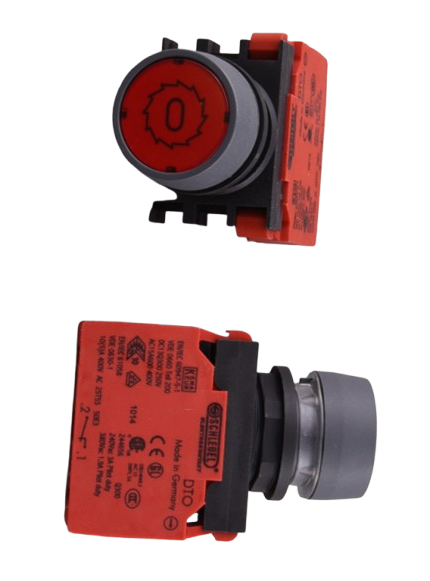 Striebig Panel Saw Push Button, Red, Standard, 047.825, image 3