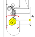 Striebig, Saw E-Stop Button Assembly, 047.826 (Alternative)