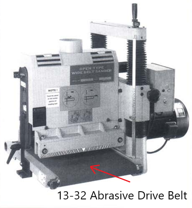 Woodtek Wide Belt Sander, Model 900-888 Conveyor Drive Belt, (13-32), image 5