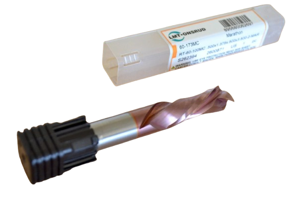 1/2" Compression, 2 Flute .5" Dia. x 1-3/8" Cut Length, Solid Carbide Router Bit, Marathon Coated, 3.5" OAL, ONSRUD 60-173MC