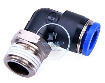 1/4" Tube to 3/8" NPT pneumatic push-to-connect fitting, male, elbow