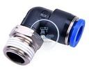 1/4" Tube to 3/8" NPT pneumatic push-to-connect fitting, male, elbow