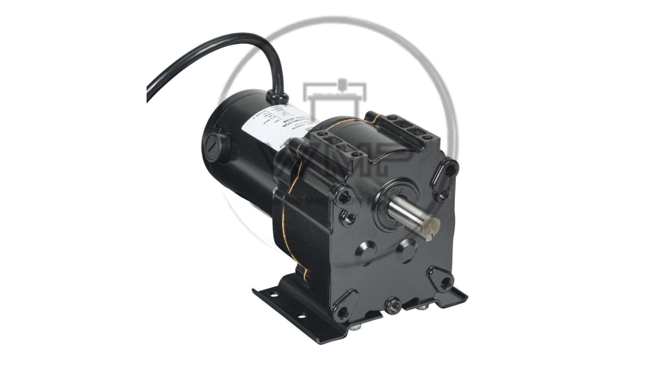 IronHorse VP1 series parallel shaft DC gear motor, 1/20hp, 90 VDC, 34rpm, 82 lb-in full load torque, 0.94 FLA, 57.7:1 ratio, 5/8in shaft diameter.